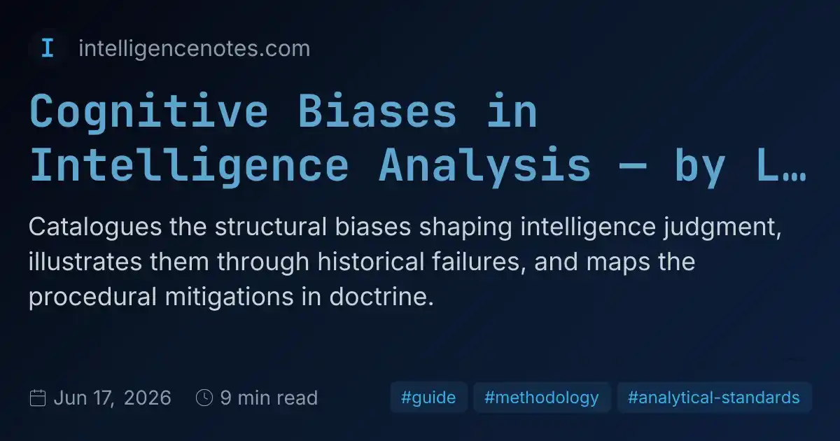 Cognitive Biases in Intelligence Analysis — by Luiz H. S. Brandão