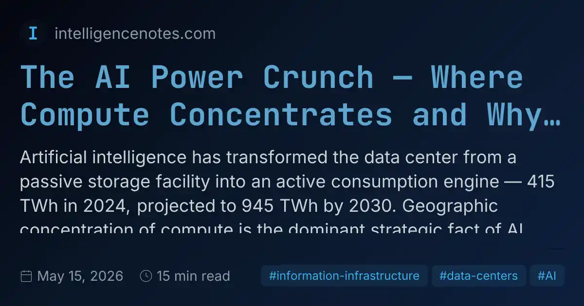 Compute Crunch The AI Power Crunch — Where Compute Concentrates and Why It Matters ...